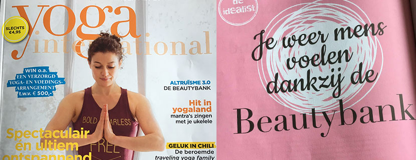 Yoga international wijdt artikel aan de BeautyBank